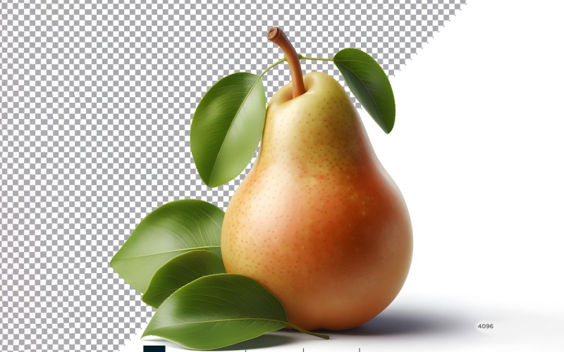 Pear Fresh fruit isolated on white background 1 Vector Graphic