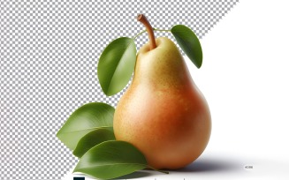Pear Fresh fruit isolated on white background 1