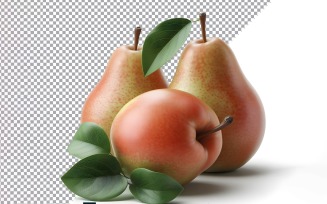 Pear Fresh fruit isolated on white background 2