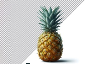Pineapple Fresh fruit isolated on white background 1