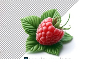 Raspberry Fresh fruit isolated on white background 2