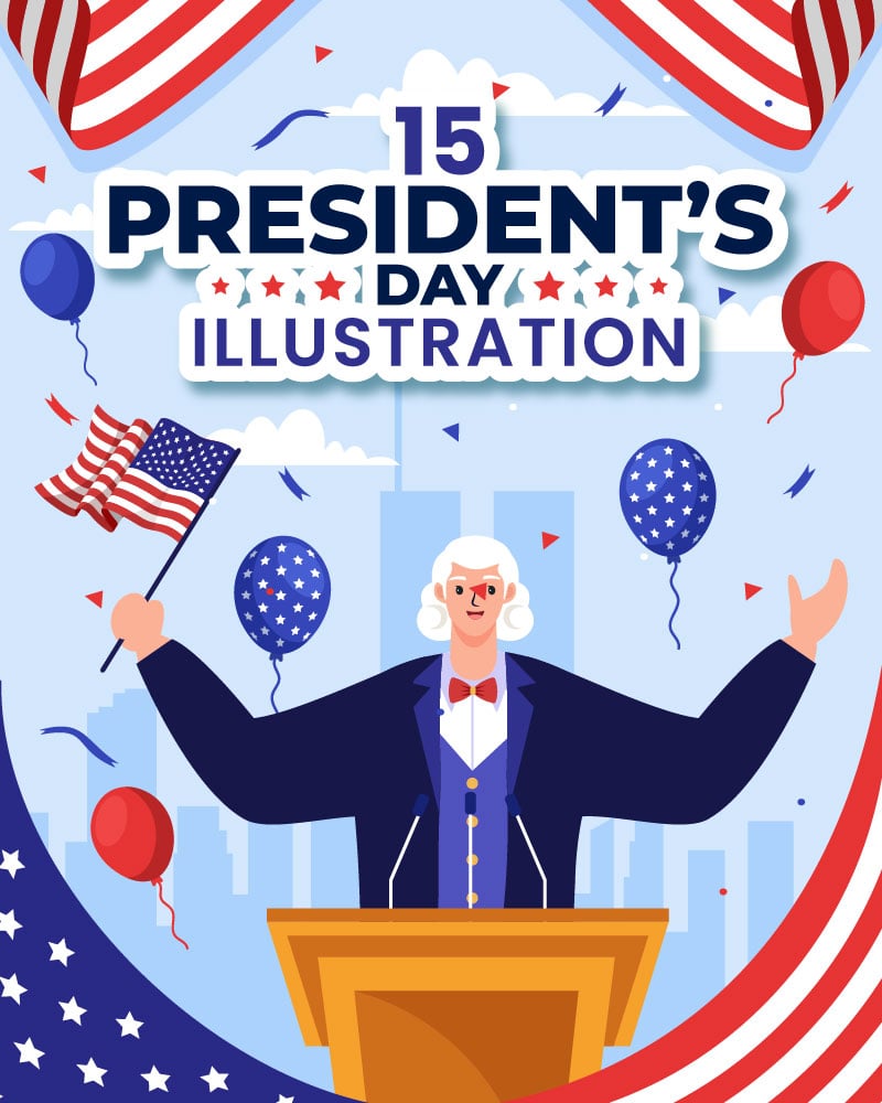 Template #374051 Presidents Day Webdesign Template - Logo template Preview