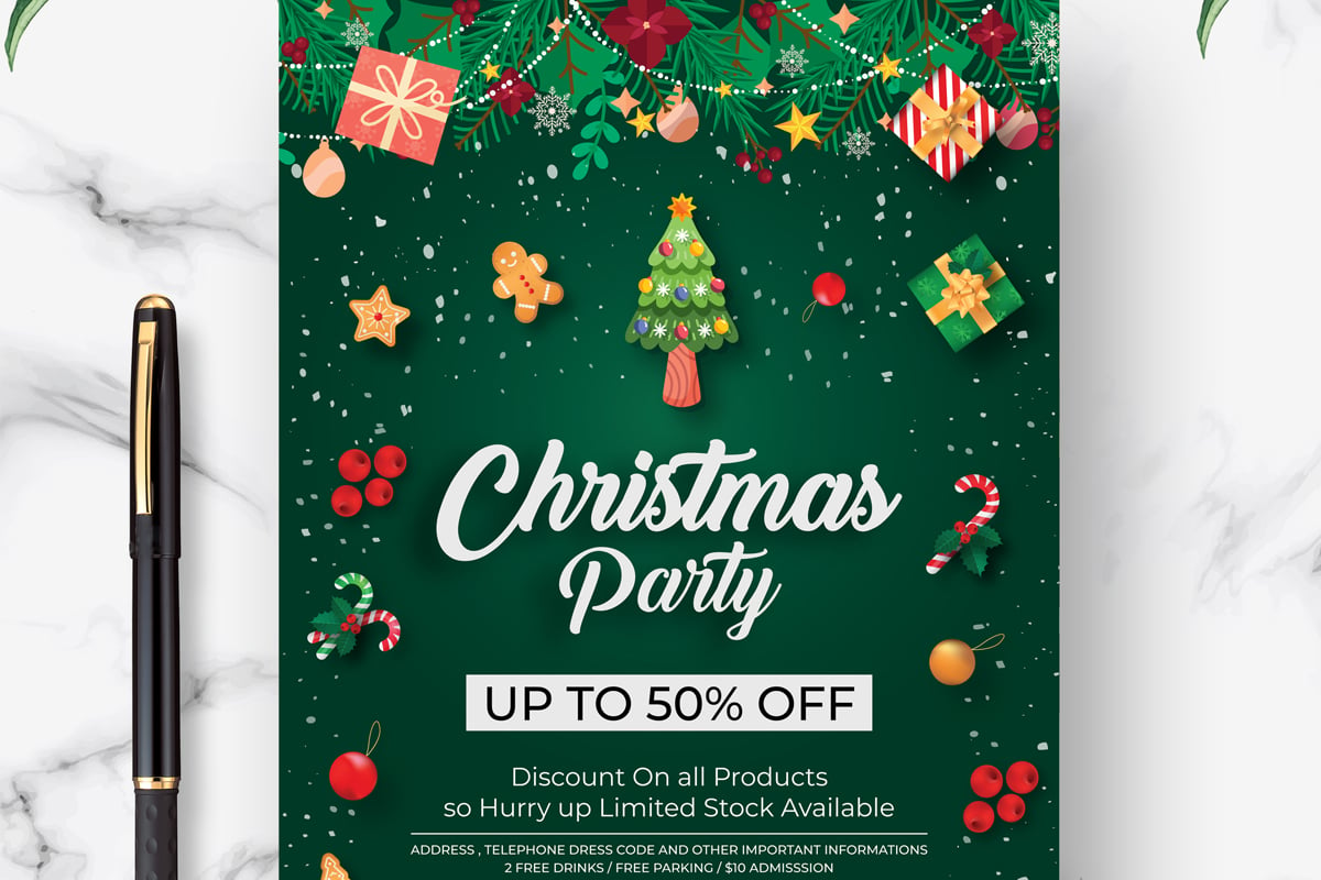 Template #374072 Christmas Party Webdesign Template - Logo template Preview