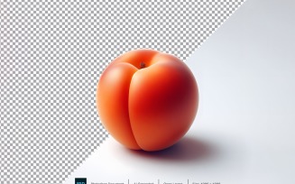Apricot Fresh fruit isolated on white background 2