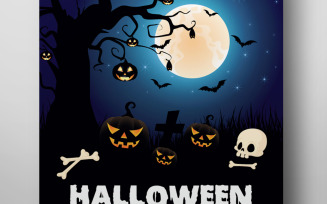 black Halloween Flyer / Poster