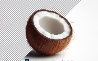 Coconut Fresh fruit isolated on white background 3