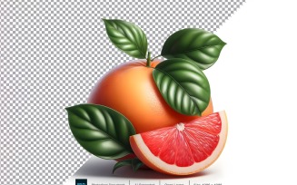 Grapefruit Fresh fruit isolated on white background 1