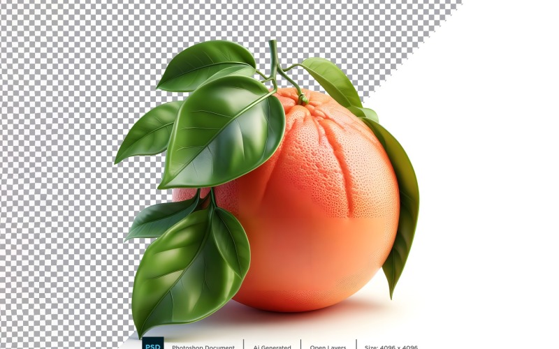 Grapefruit Fresh fruit isolated on white background 2 Vector Graphic