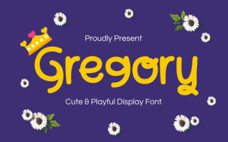 Gregory Playful Typeface Design