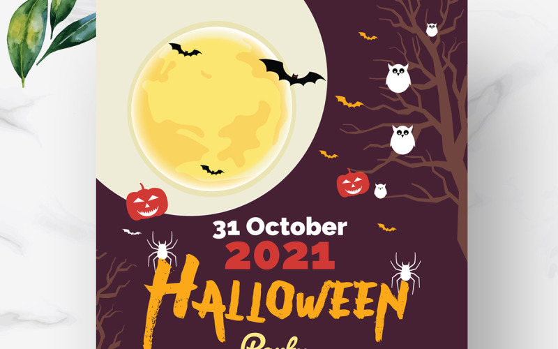 Halloween Party Flyers Template Corporate Identity