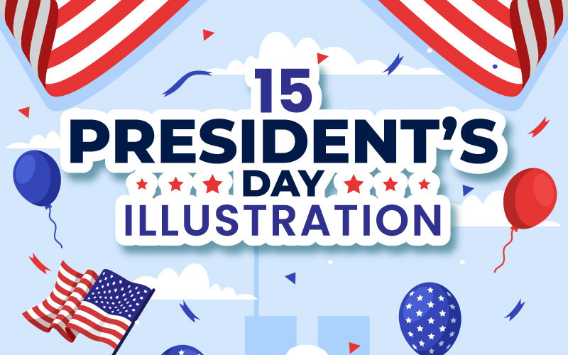 15 Happy Presidents Day Illustration