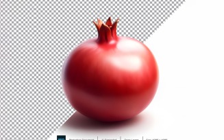 pomegranate Fresh fruit isolated on white background 4