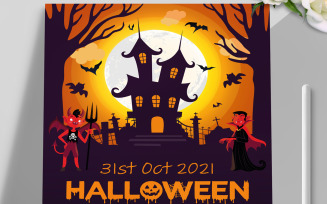 The Dark Halloween Flyer Template