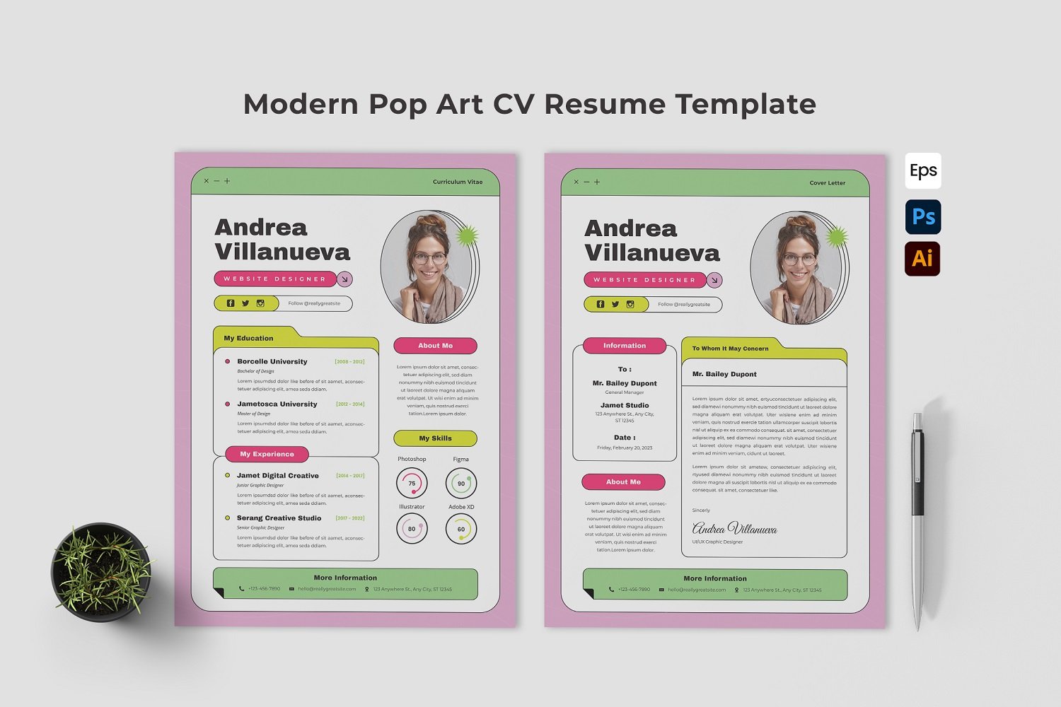 Kit Graphique #374190 Template Cv Web Design - Logo template Preview