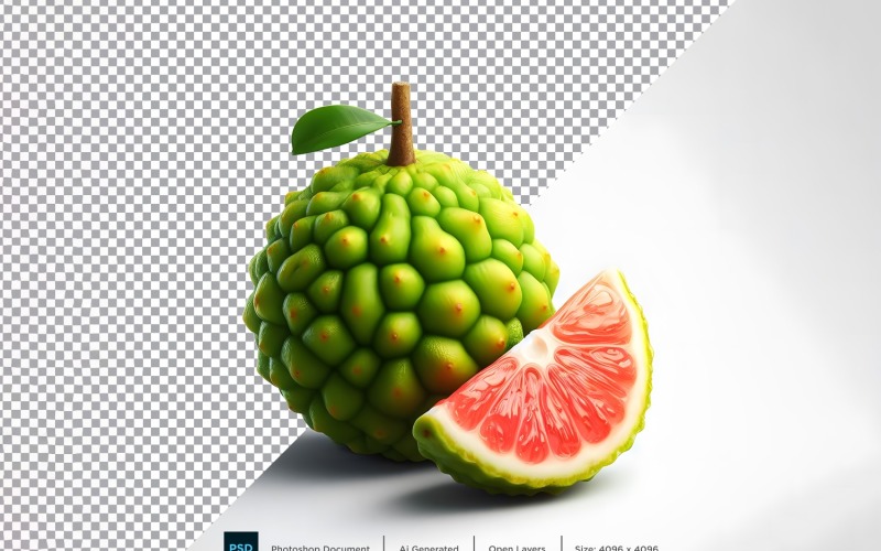 Fresh ugli fruit isolated on white background 2 Vector Graphic