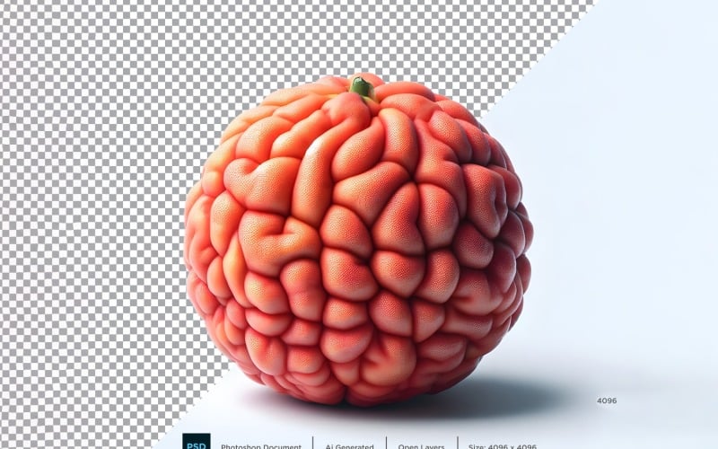 Fresh ugli fruit isolated on white background 3 Vector Graphic