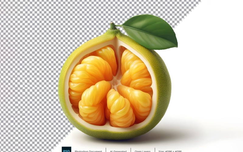 Fresh ugli fruit isolated on white background 6 Vector Graphic
