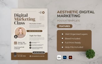 Aesthetic Digital Marketing Poster