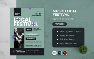 Local Festival Poster Template