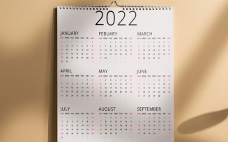 New Wall Calendar Template Layout