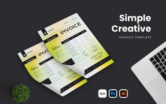 Simple Creative Invoice Template