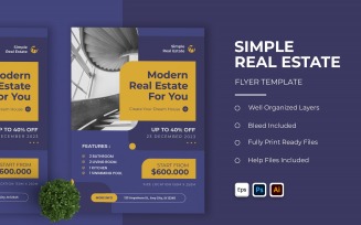 Simple Real Estate Flyer Template
