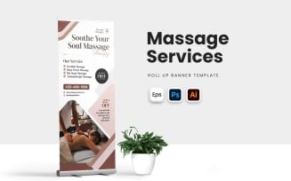 Massages Service Roll Up Banner