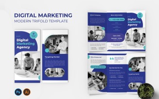 Modern Digital Marketing Trifold Brochure