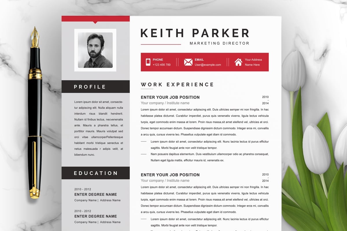 Template #374427 Page Resume Webdesign Template - Logo template Preview