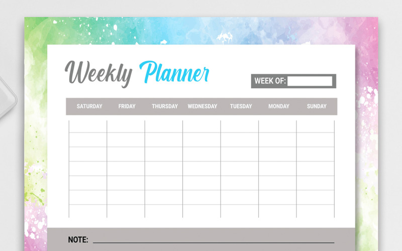 Daily & Weekly Planners Template Corporate Identity