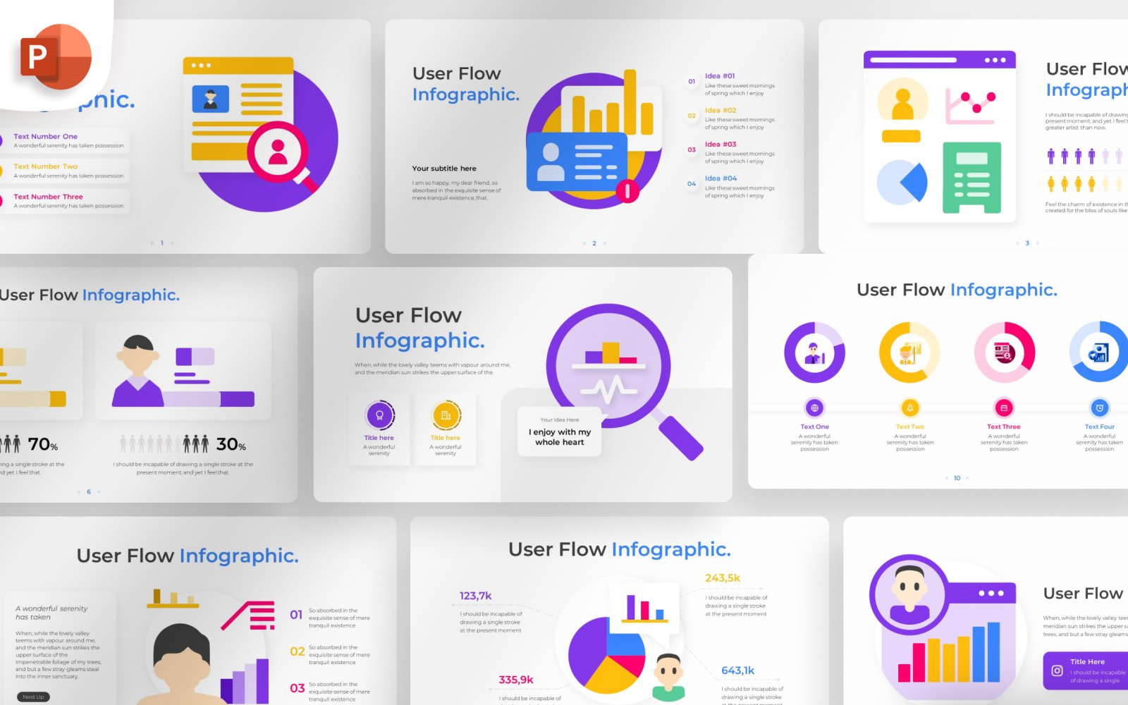 Kit Graphique #374507 Userflow Infographic Divers Modles Web - Logo template Preview