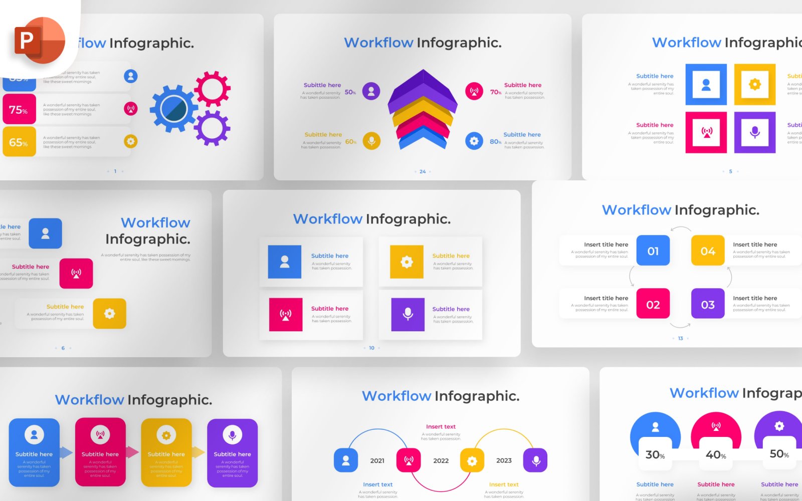Kit Graphique #374531 Workflow Infographic Divers Modles Web - Logo template Preview