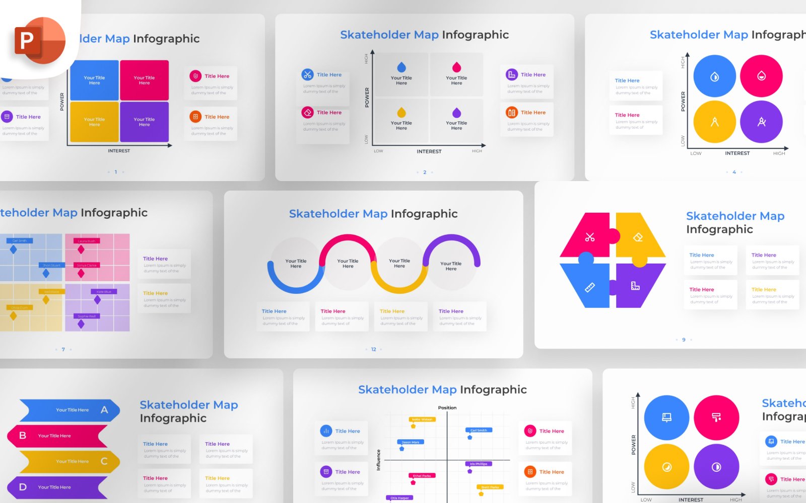 Kit Graphique #374550 Stakeholder Infographic Divers Modles Web - Logo template Preview