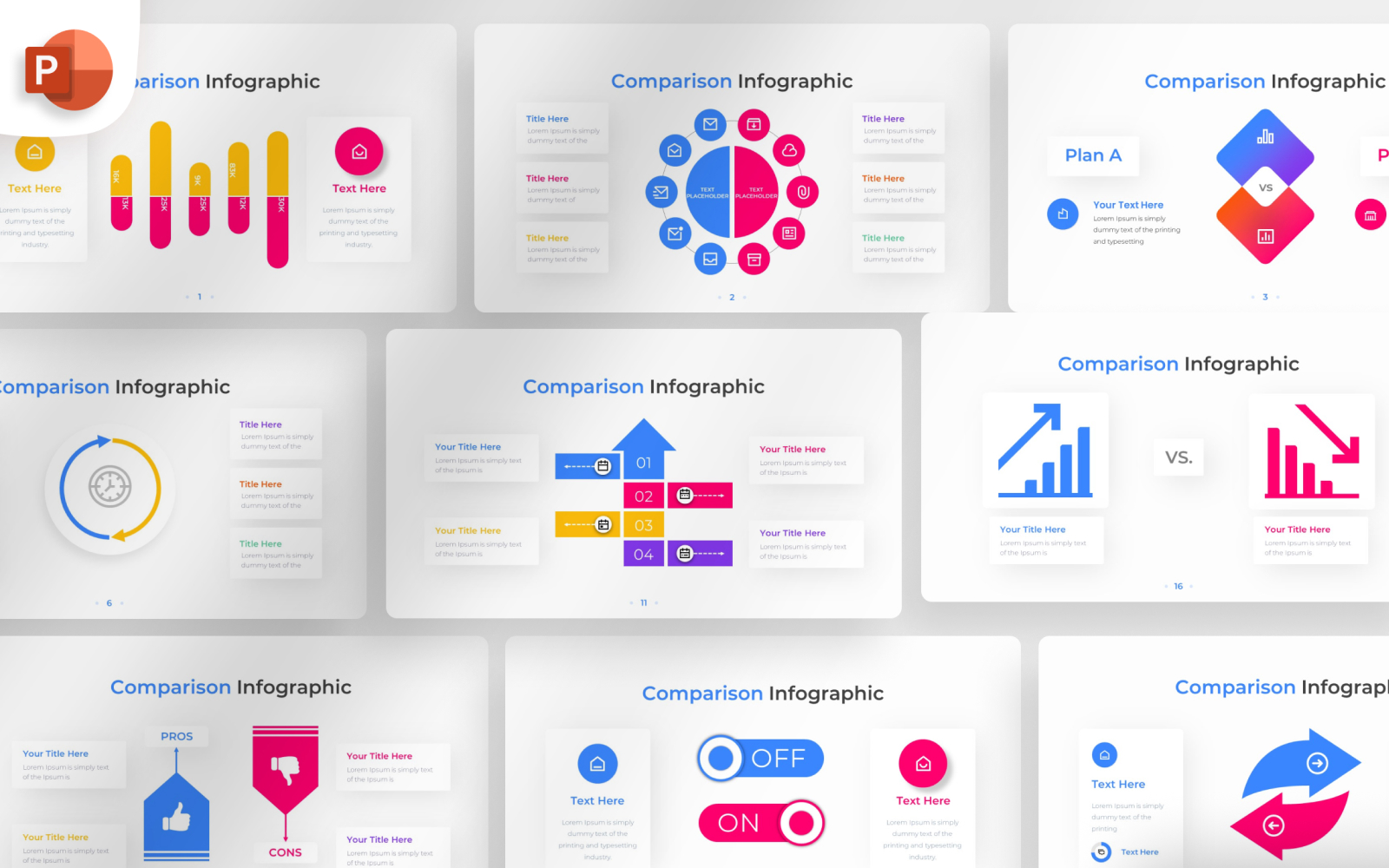 Kit Graphique #374575 Comparison Infographic Divers Modles Web - Logo template Preview