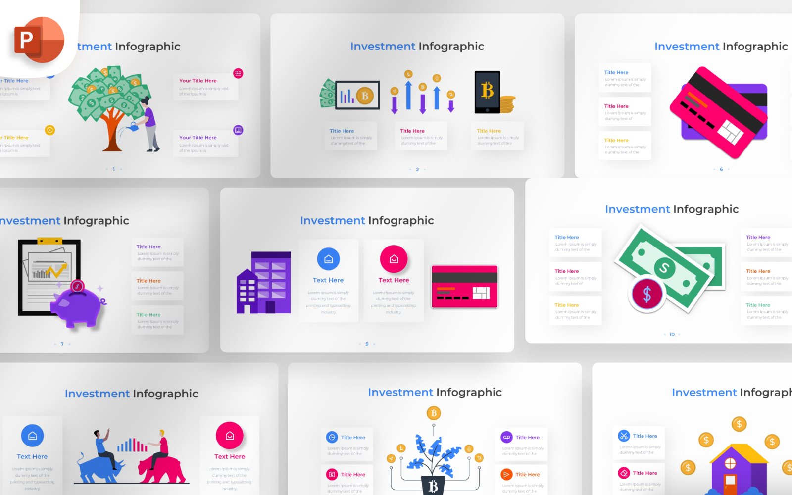 Kit Graphique #374576 Investment Infographic Divers Modles Web - Logo template Preview