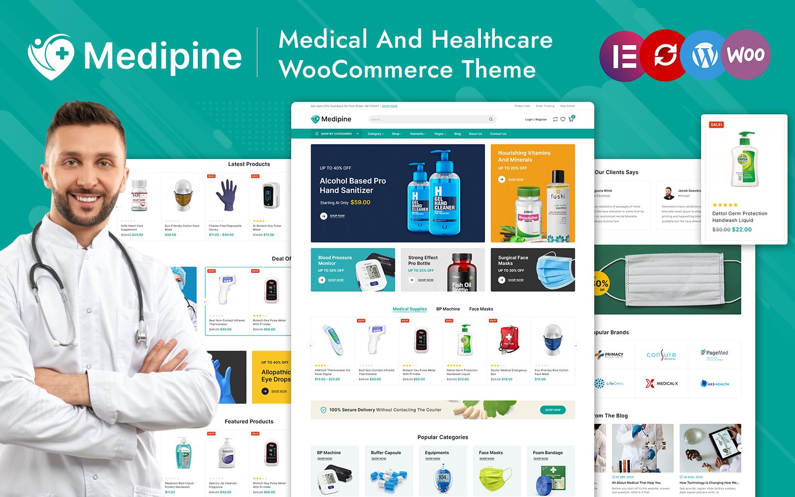 Kit Graphique #374586 Elementor Medical Divers Modles Web - Logo template Preview
