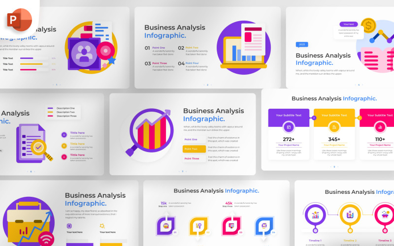 Business Analysis PowerPoint Infographic Template PowerPoint Template