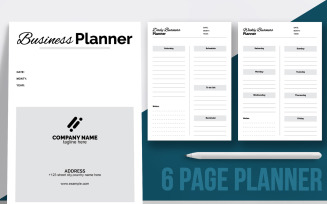 Business Planner Monthly Template Layout