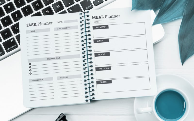 personal daily planner Template Corporate Identity