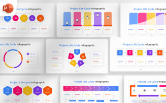 Project Life Cycle PowerPoint Infographic Template