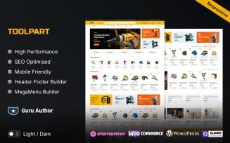 ToolPart – Tools Parts and Spare Parts Equipment Elementor WooCommerce Store