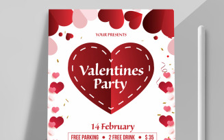 Valentines Day Flyer Template layout
