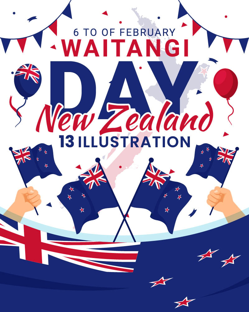Template #374607 Happy Waitangi Webdesign Template - Logo template Preview