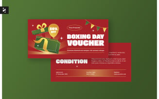 Boxing Day Sale Voucher Template