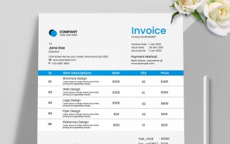 Clean & Modern Invoice Template