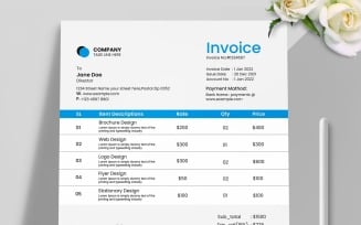 Clean & Modern Invoice Template