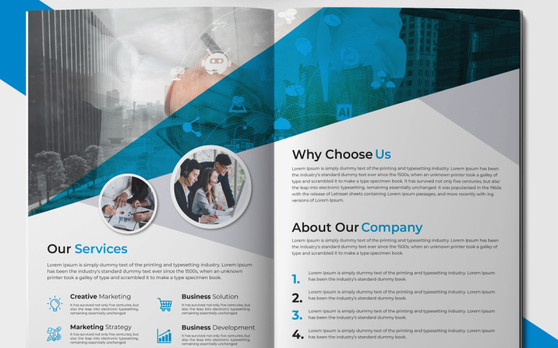 Corporate Bifold Brochure Templates Corporate Identity