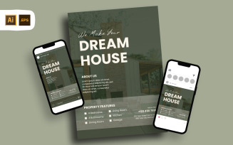 Dream House Real Estate Flyer Template