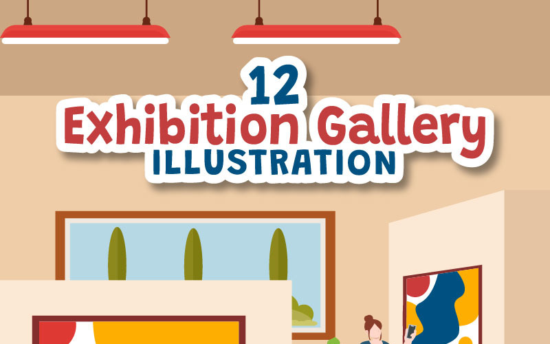 12 Exhibition Gallery Illustration