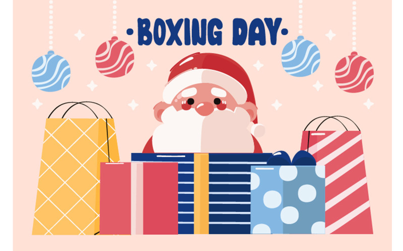 Hand Drawn Boxing Day Sale Illustration